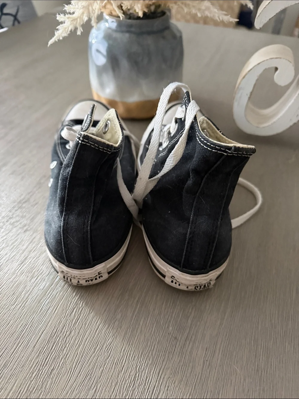 Converse Black High Top Kids' Sneakers with White Accents